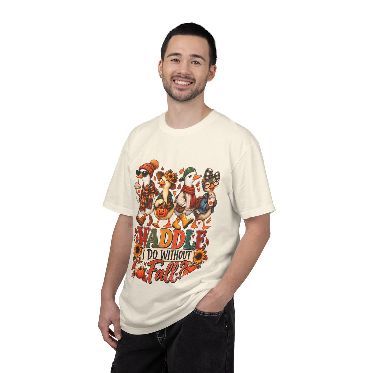Funny Fall Duck Shirt, Waddle I Do Without Fall Tee, Cute Autumn Shirt, Pumpkin Spice T-Shirt, Duck Lover Gift, Fall Graphic Tee